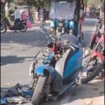 स्कूल बस से टक्कर में स्कूटी सवार युवक की मौत,