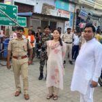 मुहर्रम पर्व को लेकर जिला पदाधिकारी एवं पुलिस अधीक्षक ने किया नगर क्षेत्र का निरीक्षण