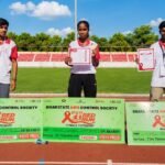 रेड रिबन मैराथन में गया कॉलेज के खिलाड़ियों का शानदार प्रदर्शन, राज्य स्तर पर जीते तीन पदक