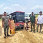 टोटो से 84.750 लीटर अवैध विदेशी शराब और बीयर बरामद, एक गिरफ्तार