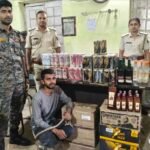 गया में निर्माणाधीन मकान से 113 लीटर विदेशी शराब और बीयर बरामद, एक गिरफ्तार