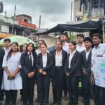 सीयूएसबी छात्रों ने पंचानपुर में घर-घर चलाया स्वच्छता जागरूकता अभियान