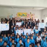 बेलमा उच्च विद्यालय में सीयूएसबी के स्वयंसेवकों ने चलाया स्वच्छता जागरूकता अभियान