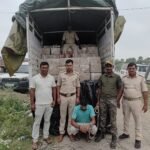 डोभी चेकपोस्ट पर डीसीएम ट्रक से 2,610 लीटर विदेशी शराब जब्त, हिमाचल प्रदेश का युवक गिरफ्तार