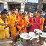 टेउसा बाजार में विजयादशमी पर भव्य भंडारे का आयोजन, कन्या पूजन के साथ नवरात्र का समापन